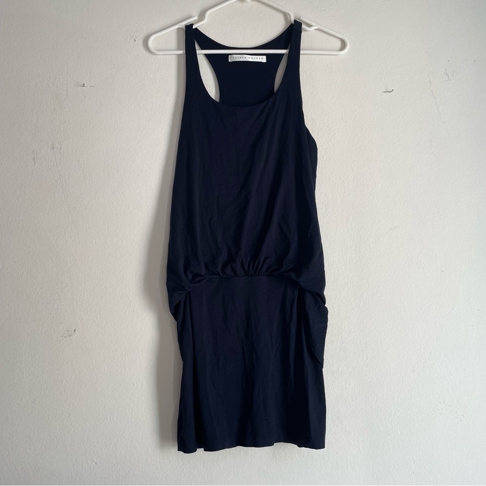 Susana Monaco navy blue sleeveless elegant dress